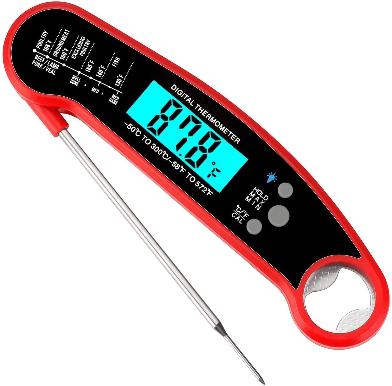 A digital meat thermometer