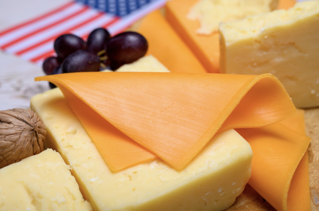 American is the most common cheese in this recipe