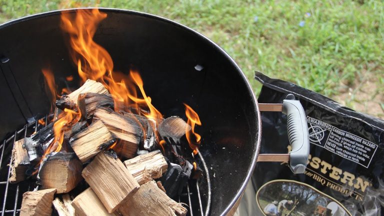 can you burn wood in a charcoal bbq