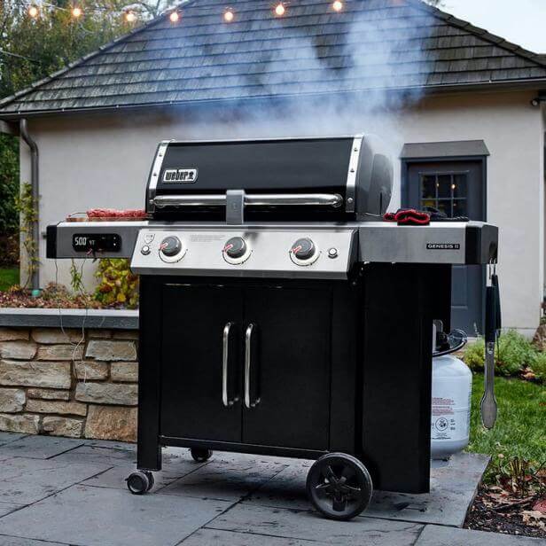 A grill needs to burn more propane gas to heat it