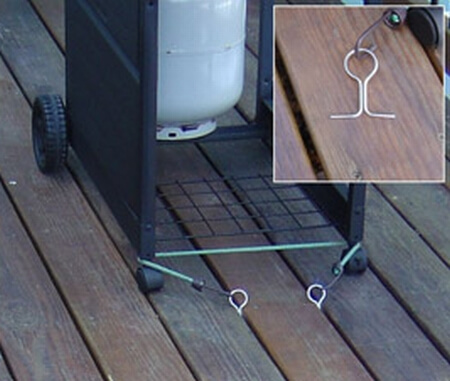 Using tools to secure your grill’s wheels
