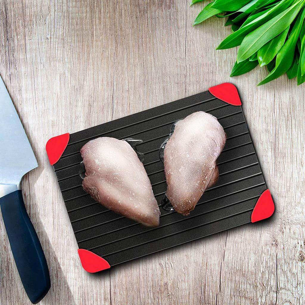 Defrosting tray is an effective kitchen utensil for defrosting frozen foods
