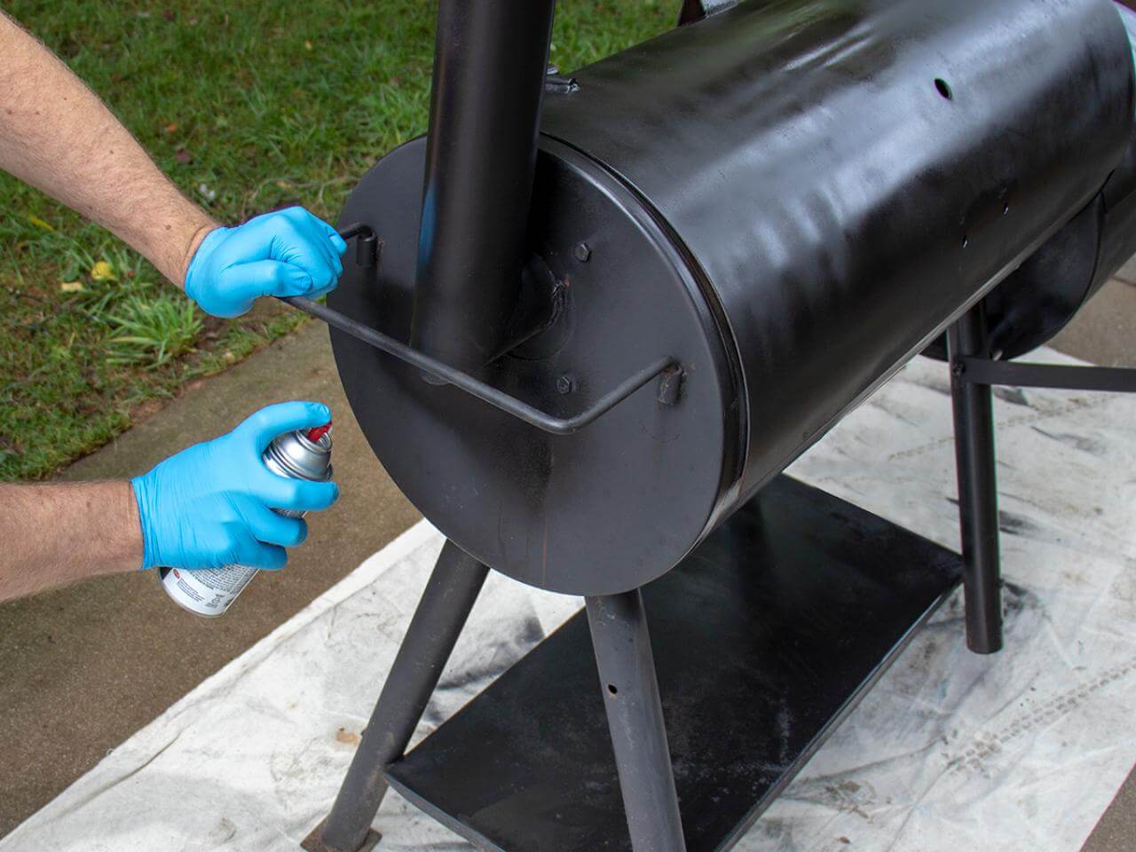 You can repaint your grill if the surface looks worn.