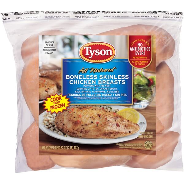 Tyson Boneless Skinless Chicken Breasts