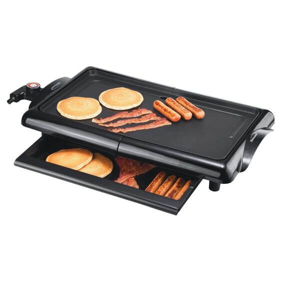 An electric griddle