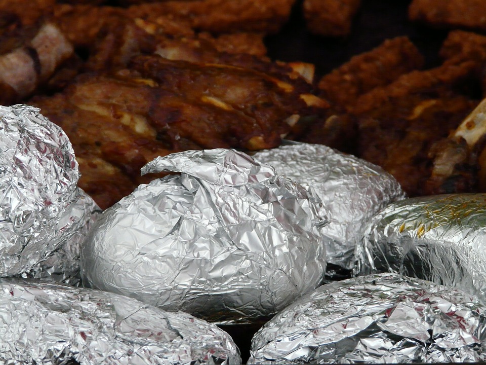 Aluminum Foil Potato Dish Baked Potatoes