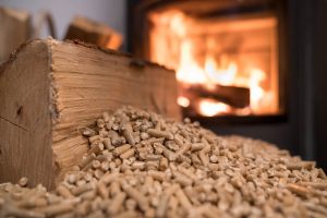 Wood stove heating