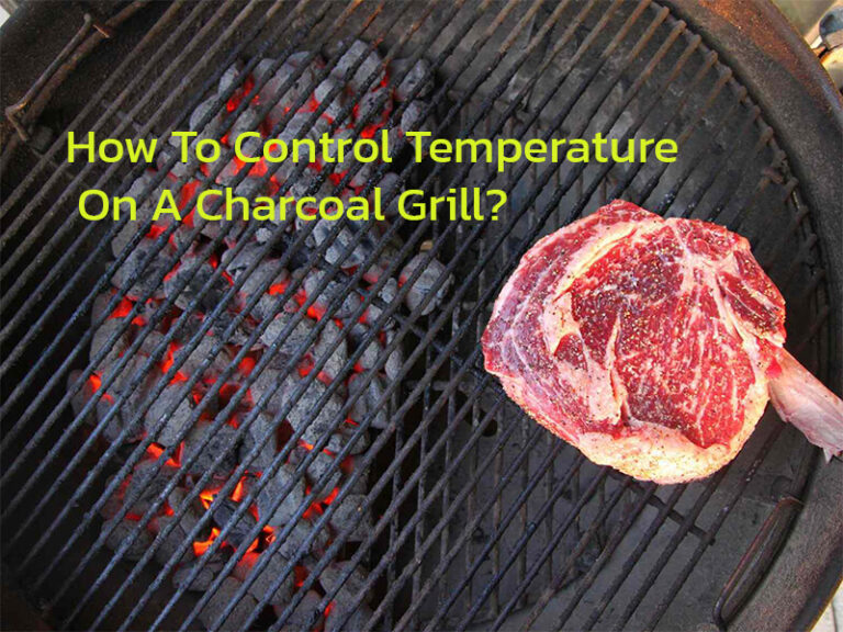 Control temprature on a charcoal grill